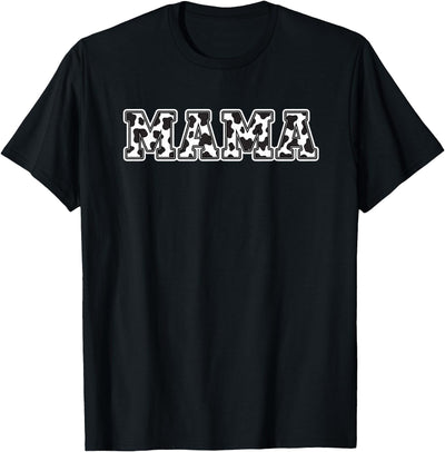 Mama Cow Farm Mom Family Barnyard Mom Farm Animal Mama Kids T-Shirt