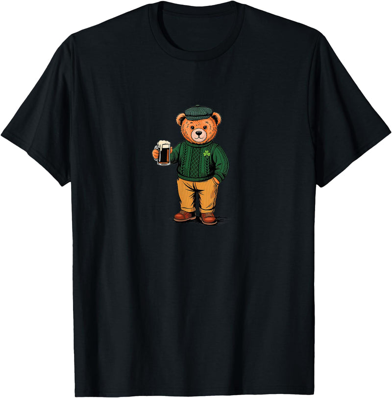 St Patricks Day Bear t -shir t St Patricks Day Bear T-Shirt - Black