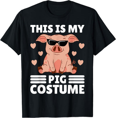This is My Pig Costume Women Pig Stuff Funny Farmer Girl T-Shirt