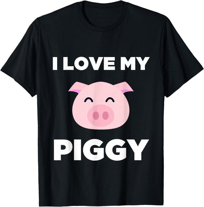 I Love My Piggy - Funny Pet Pig Lover Cute T-Shirt