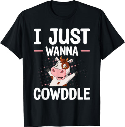 Bedtime Cow Aficionados Pajama for Farmer I Just Wanna T-Shirt