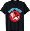 Dairy Free Designs Proud To Be Dairy Free Funny Cow, No Milk Graphic Print T-Shirt - Black
