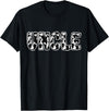 Cow Print Designs for the whole Family Uncle Cow Pattern Cow Print T-Shirt - Black