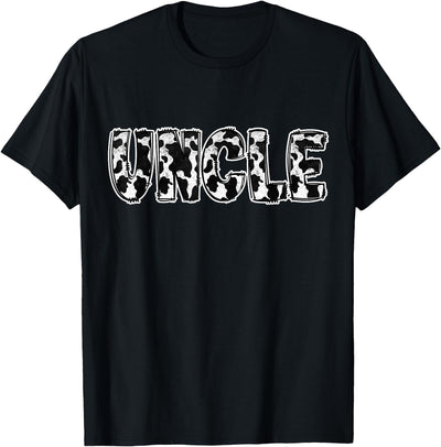 Whole Family Uncle Cow Pattern Cow T-Shirt