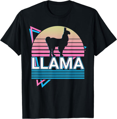 Llama Gifts Llama Alpaca Retro T-Shirt