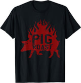Flavorful Roasted Pork Pig Roast Meat grilling Roast Grilled Barbecue T-Shirt - Black