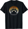 TeePanic LGBTQ Vintage Distressed Gay Bear Pride Claw Silhouette Horizon T-Shirt - Black