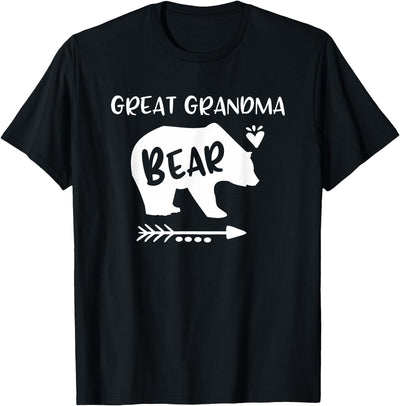 Great Grandma Bear Heart & Arrow Gifts T-Shirt