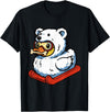 Ice Bear Duckling White Bear Polar Bear Duck T-Shirt - Black