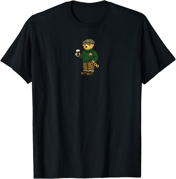 Y2K St Patrick's Day Bear 90s Baby Teddy Bear Beer Teddy Bear Feeling Lucky Drinking St Patrick's Day T-Shirt - As Pictured