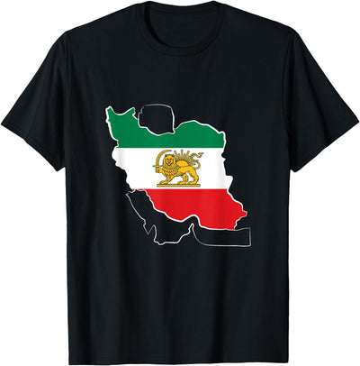 Lion and Sun - Shir Khorshid -Iran Flag- Persian T-Shirt