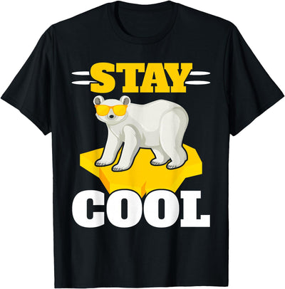Polar Bear Antartica Arctic SteMi Apparel Stay Cool Polar Bear Arctic Animal Ice Bear Lover T-Shirt