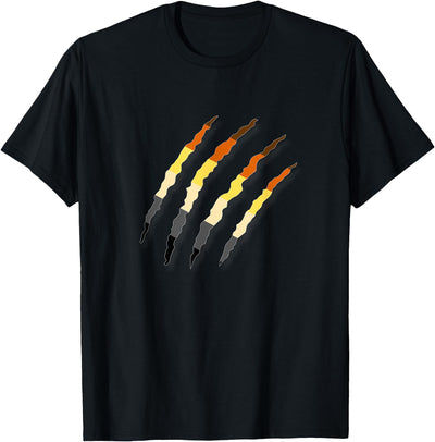 LGBT Gay Bear Pride Shirt For Men - Bear Paw Scratch Cub T-Shirt