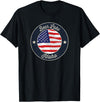 Bear Lake Souvenir Cabin Bear Lake - Patriotic Idaho Souvenir T-Shirt - Black
