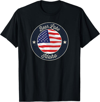 Bear Lake - Patriotic Idaho Souvenir T-Shirt