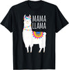 Mama Llama Lover Gifts by Memme Mama Llama Shirt for Women T-Shirt - Black