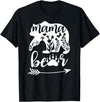 Women Floral Mama Bear TShirt Mama Bear Mom Women Floral Mama Bear Mom Bear Mommy Bear Floral Mama Bear T-Shirt - Black