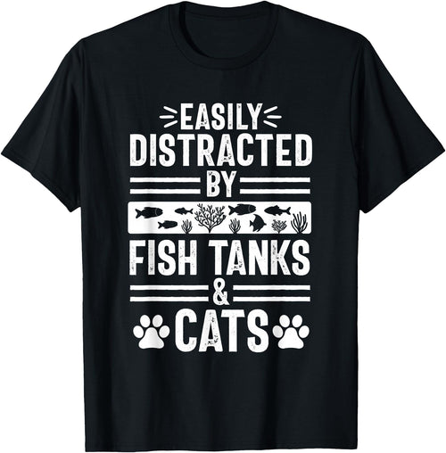 Aquarium Lover Aquarist Apparel Co. Fish Tank Lover Dog Owner Funny Aquarium Aquarist T-Shirt - Black