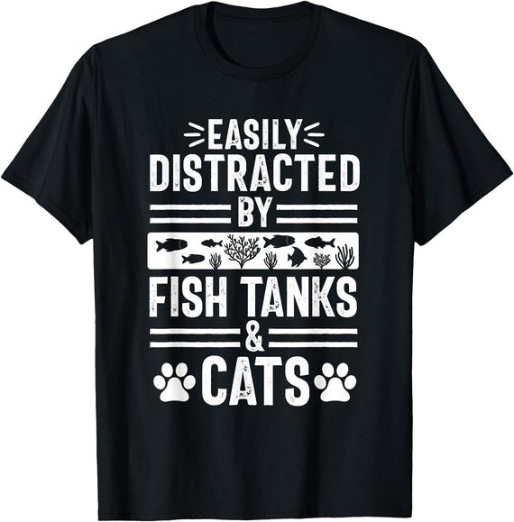 Aquarium Lover Aquarist Apparel Co. Fish Tank Lover Dog Owner Funny Aquarium Aquarist T-Shirt - Black