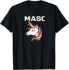 Mens Bear Gay Masc Man LGBTQ Bear Cub Masculine Mens Gay Unicorn Gay Masc Man Bear Cub Masculine Gay Pride T-Shirt - Black