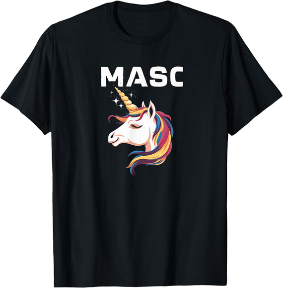 Mens Bear Gay Masc Man LGBTQ Bear Cub Masculine Mens Gay Unicorn Gay Masc Man Bear Cub Masculine Gay Pride T-Shirt - Black