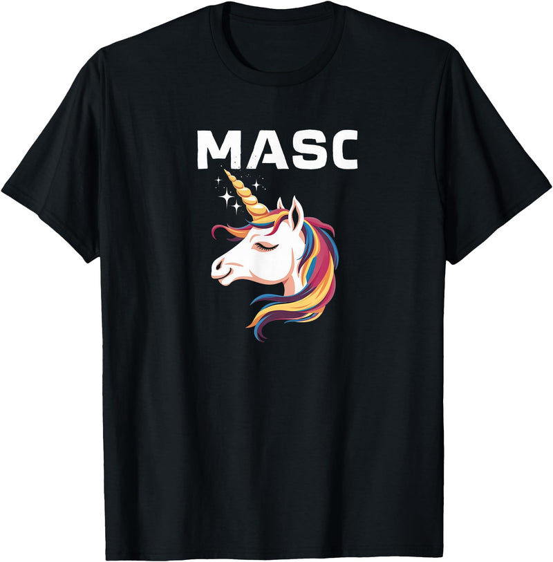 Mens Bear Gay Masc Man LGBTQ Bear Cub Masculine Mens Gay Unicorn Gay Masc Man Bear Cub Masculine Gay Pride T-Shirt - Black