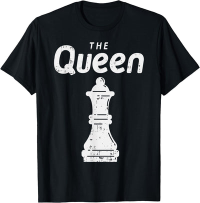 Funny Halloween Shirts Lazy Costume Party Chess Piece The Queen Shirt Halloween Matching Costume T-Shirt