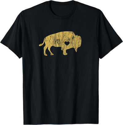 Cow I Love Buffaloes Golden Buffalo Bison Lover Gift Ideas T-Shirt