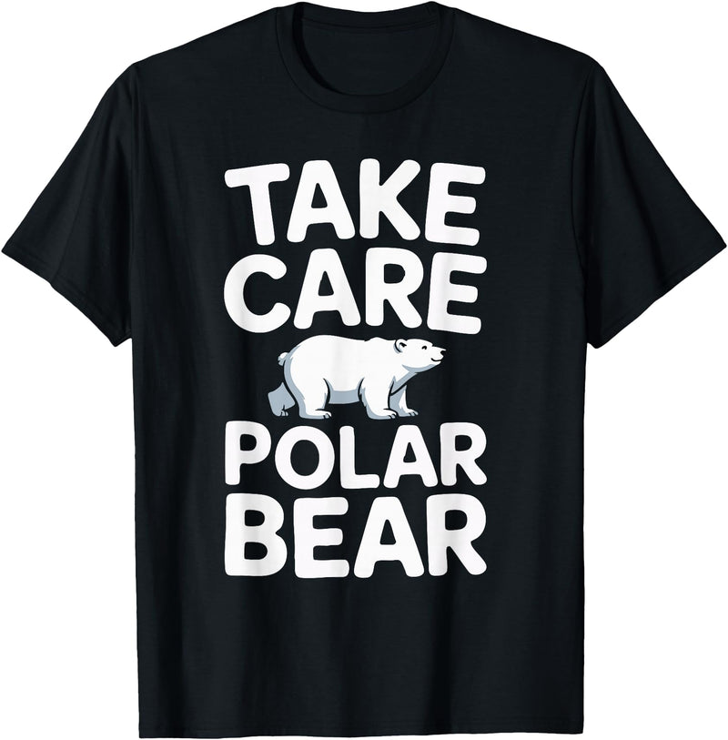 Humdinger Tees Take Care Polar Bear T-Shirt - Black