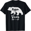 Mens Funny Appa Bear Father's Day Shirt T-Shirt - Black