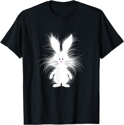 Frazzled Fluffy Bunny Silhouette T-Shirt