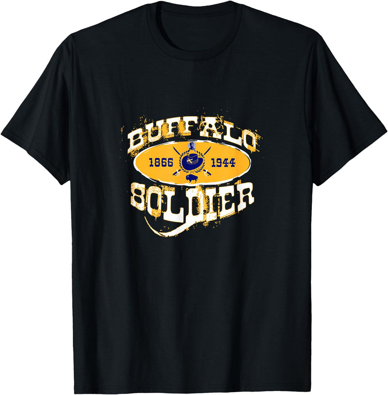 Historically Tee Buffalo Soldier T-Shirt - Black