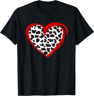 Cow Lover Heart Cow T-Shirt