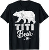 Titi Bear Fathers Day T-Shirt Mens Funny Titi Bear Father's Day Shirt T-Shirt - Black