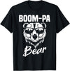 Boom-Pa Bear Funny Gifts Apparel Boom-Pa Bear Wearing Cool Sunglasses Fathers Day Gift T-Shirt - Black