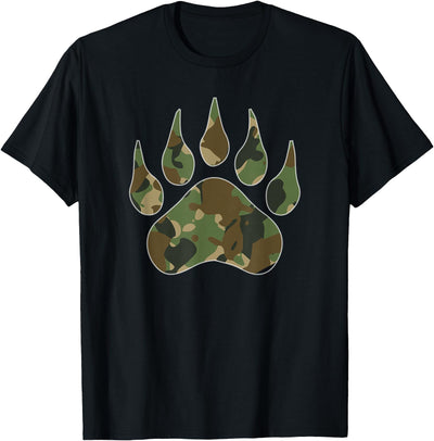 Camo Bear Claw Camouflage for Men Women T-Shirt