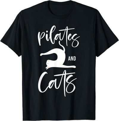 Funny Pilates Sayings Quotes HD0 Pilates Instructor Teacher Cat Pilates And Cats T-Shirt