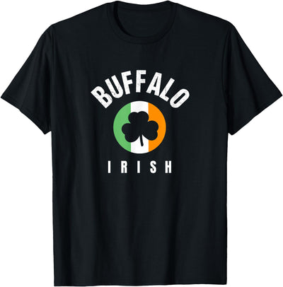 Cow Buffalo Irish Buffalo Ny St Patricks Green Buffalo Saint T-Shirt