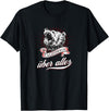 Not Quite Right California Über Alles with Roaring Grizzly Bear T-Shirt - Black