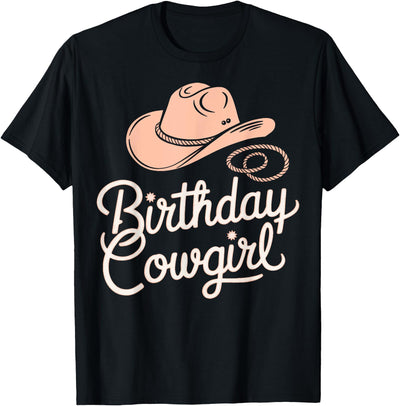 Western Birthday Cow Girl Birthday Cowgirl Rodeo Birthday T-Shirt