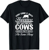 Cow Farm Animals Gifts and Apparel Cow You Can't Buy Happiness But You Can Buy A Cows Farmer T-Shirt - Black