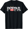 ETHRLO cow im one birthday decorations Shirts Papa Cow Print Cowboy Animal Pattern Farmer Cow Father Papa T-Shirt - Black