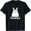 Gubby Rabbit Anime Funny Character Cute Grumpy Bunny T-Shirt in Black