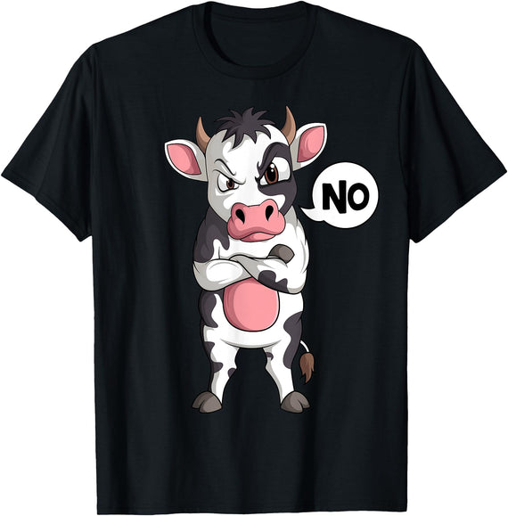 Funny Cow Lover & Owner Gift Ideas Cow Farmer Kids Boys Girls Womens T-Shirt - Black