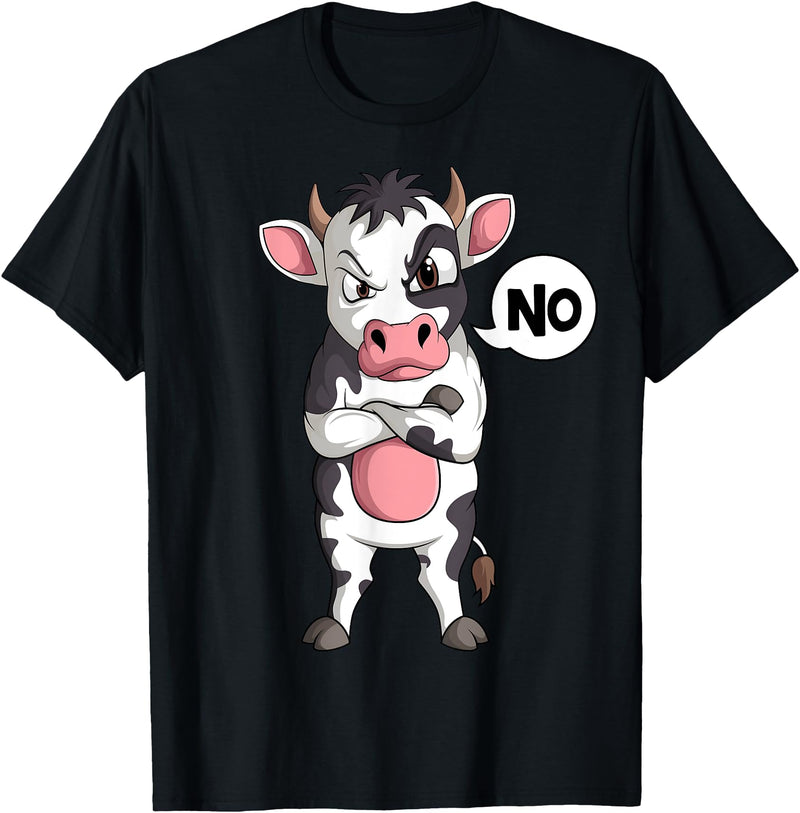 Funny Cow Lover & Owner Gift Ideas Cow Farmer Kids Boys Girls Womens T-Shirt - Black