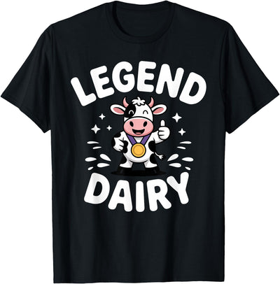 Funny Cow Print Design Women Dairy Farmer Cow Lover T-Shirt