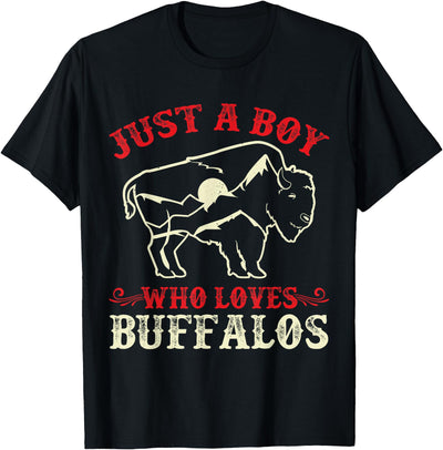 Cow Cute Bison Buffalo Lover Kids Toddler T-Shirt