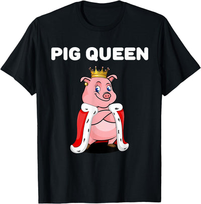 Pig Queen | Girls Pig | Womens Pig T-Shirt
