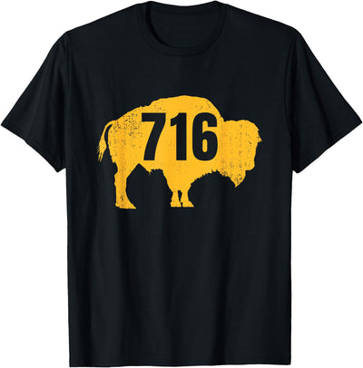 Cow 716 Buffalo New York Lo Bflo Hockey Wny T-Shirt