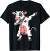 DabbingTastic Dabbing Cow Dab Cow Dancing Cow Farm Birthday Party T-Shirt - Black